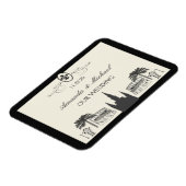 Extravagante Lilie New Orleans Szene Magnet (Linke Seite)