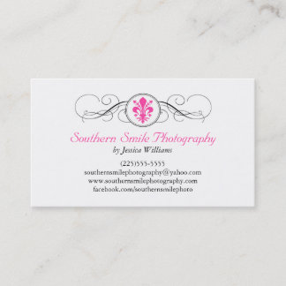 Extravagante Lilie Visitenkarte