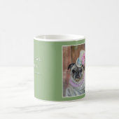 Extravagante Mädchen-Mops-Tasse Kaffeetasse (Mittel)