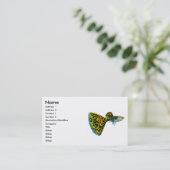Extravagante männliche Guppy-Visitenkarte Visitenkarte (Stehend Vorderseite)