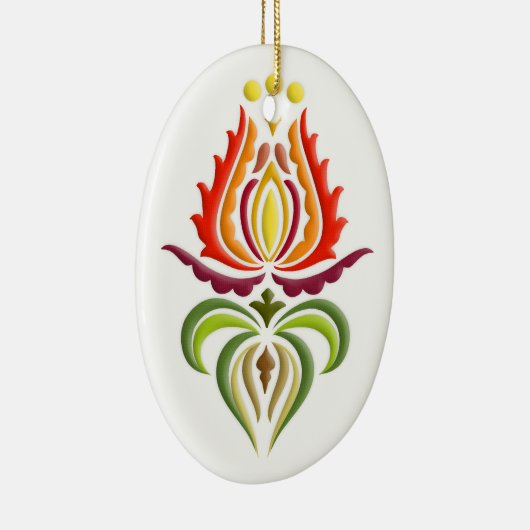 Extravagante Mantle Stickerei - Ungarische Volksku Keramikornament (Rechts)