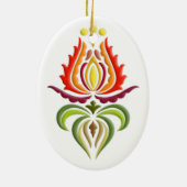 Extravagante Mantle Stickerei - Ungarische Volksku Keramikornament (Hinten)