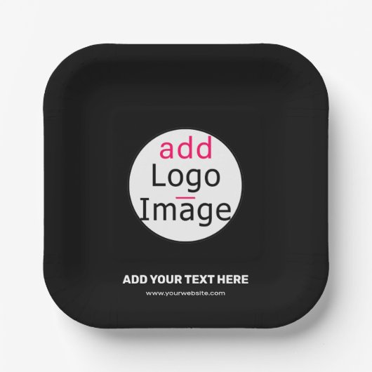 Extravagante Markenbezeichnung für Unternehmen sch Pappteller (Vorderseite)