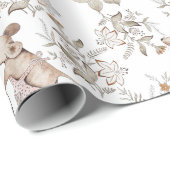 Extravagante Maus süß, rosa Schürze, Eimer, weiß Geschenkpapier (Rolleneckpunkt)