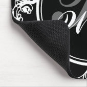 Extravagante mit Monogramm Mausunterlage Mousepad (Ecke)