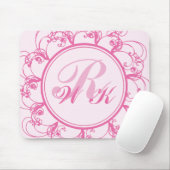 Extravagante mit Monogramm Mausunterlage Mousepad (Mit Mouse)