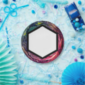 Extravagante moderne Papierplatte für das Abendess Pappteller (Party)