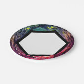 Extravagante moderne Papierplatte für das Abendess Pappteller (Schrägansicht)