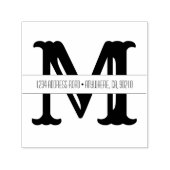 Extravagante Monogramm-Briefmarke für die Selbstfä Permastempel (Design)