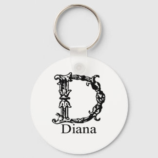 Extravagante Monogramm: Diana Schlüsselanhänger
