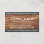 Extravagante Monogramm | Doppelgeheftes Leder | Ho Visitenkarte (Rückseite)