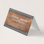 Extravagante Monogramm | Doppelgeheftes Leder | Ho Visitenkarten (Rückseite)