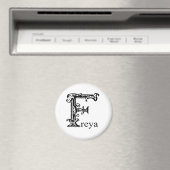 Extravagante Monogramm: Freya Magnet (In Situ (Geschirrspüler))