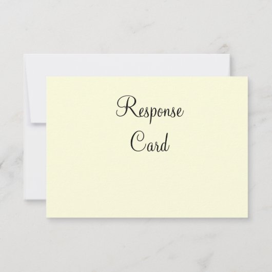 Extravagante Monogramm-UAWG (cremefarben) RSVP Karte (Rückseite)