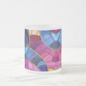 Extravagante Mosaik-Tasse aus Mattiertem Glas Mattglastasse (Mittel)