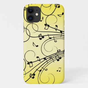 Extravagante Musiknoten gelb Case-Mate iPhone Hülle
