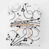 Extravagante Musiknoten Geschenkpapier Set (Beispiel)