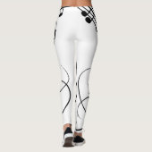 Extravagante Musiknoten Leggings (Rückseite)