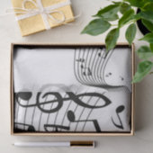 Extravagante Musiknoten Seidenpapier (Geschenk)