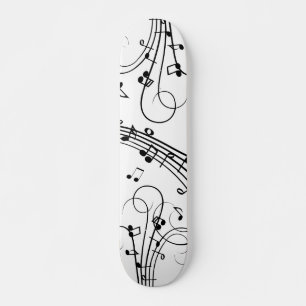 Extravagante Musiknoten Skateboard