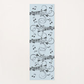 Extravagante Musiknoten Yogamatte (Vorderseite)