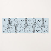 Extravagante Musiknoten Yogamatte (Vorderseite (Horizontal))
