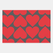 Extravagante Muster in Rot und Rosa Geschenkpapier Set (Vorderseite 3)