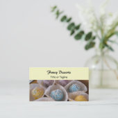 Extravagante Nachspeisen Visitenkarte (Stehend Vorderseite)