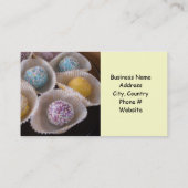 Extravagante Nachspeisen Visitenkarte (Rückseite)