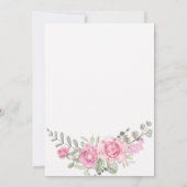 Extravagante Nagelkunst Blumendusche Einladung (Rückseite)