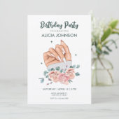 Extravagante Nagelkunst Einladung zum Geburtstag (Stehend Vorderseite)