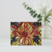 Extravagante Obstschale Postkarte (Stehend Vorderseite)