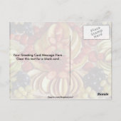 Extravagante Obstschale Postkarte (Rückseite)