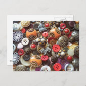 Extravagante orangefarbene Tasten und Kitty-Tasten Postkarte (Vorne/Hinten)