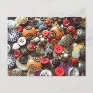 Extravagante orangefarbene Tasten und Kitty-Tasten Postkarte