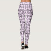 Extravagante Ostereier Muster rosa Leggings (Rückseite)