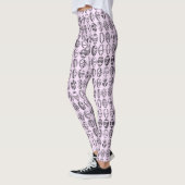 Extravagante Ostereier Muster rosa Leggings (Links)