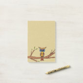 Extravagante Owl Tree Branch Post-it Klebezettel (Auf Schreibtisch)