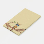 Extravagante Owl Tree Branch Post-it Klebezettel (angewinkelt)