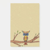 Extravagante Owl Tree Branch Post-it Klebezettel (Vorderseite)