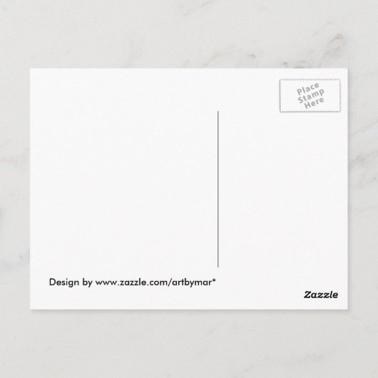 Extravagante Owlingzweig Postkarte (Rückseite)