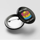 Extravagante Pan-cakes Funny LGBTQ Pansexual Pride Button
