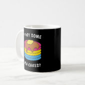 Extravagante Pan-cakes Funny LGBTQ Pansexual Pride Kaffeetasse (Vorderseite Links)