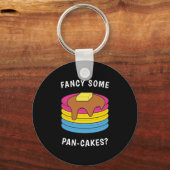 Extravagante Pan-cakes Funny LGBTQ Pansexual Pride Schlüsselanhänger (Vorderseite)