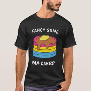 Extravagante Pan-cakes Funny LGBTQ Pansexual Pride T-Shirt