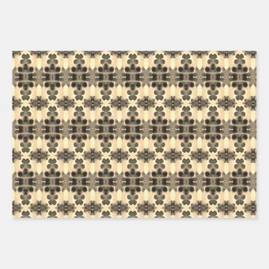 Extravagante Papierzieherblätter Geschenkpapier Set (Vorderseite 3)