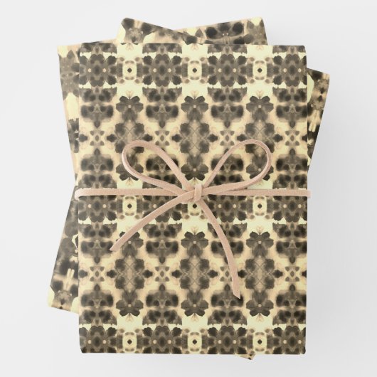 Extravagante Papierzieherblätter Geschenkpapier Set (Beispiel)