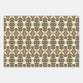 Extravagante Papierzieherblätter Geschenkpapier Set (Vorderseite)