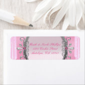 Extravagante Party-Adressbezeichnungen in Silber u (Insitu)