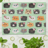 Extravagante Persische Katzen Geschirrtuch (Gefaltet)